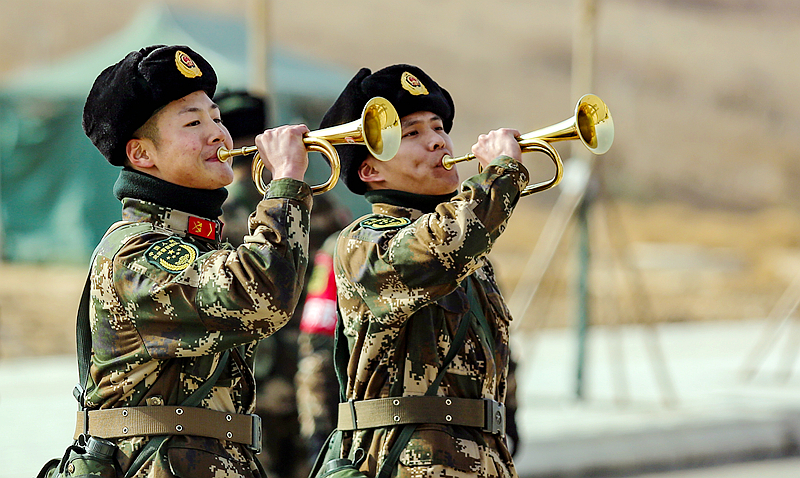 開訓！武警甘肅省總隊拉開新年度軍事訓練戰(zhàn)幕（組圖）