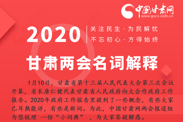 2020甘肅兩會|漲知識！政府工作報告23個新名詞，最全解釋來了
