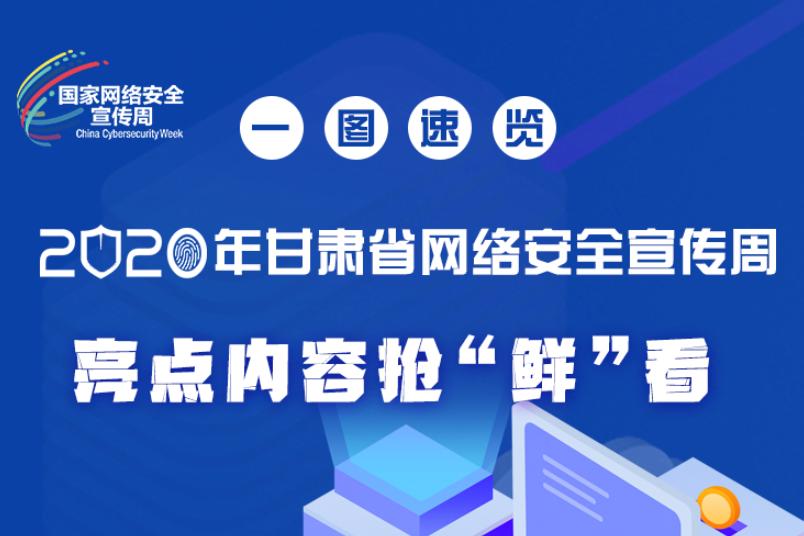一圖速覽2020年甘肅省網(wǎng)絡(luò)安全宣傳周，亮點內(nèi)容搶“鮮”看！