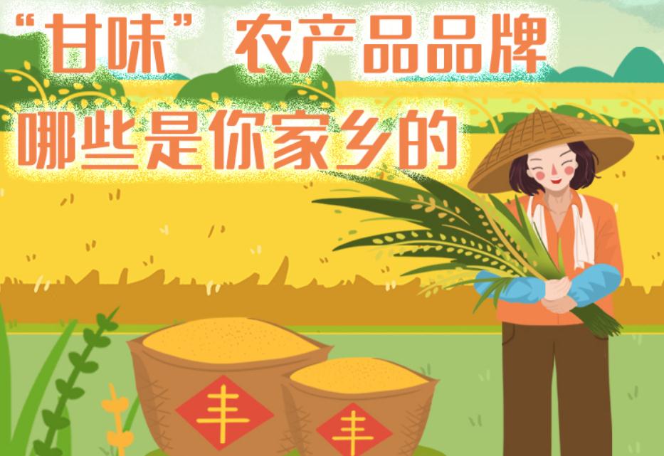 一圖帶你了解“甘味”農(nóng)產(chǎn)品品牌 ，哪些是你家鄉(xiāng)的？