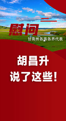  圖解|慰問(wèn)甘南州各族各界代表 胡昌升說(shuō)了這些！