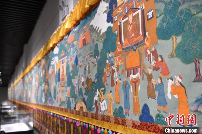 8月20日，“塔影河聲吉祥千年——涼州會(huì)盟暨蘭州與武威文物聯(lián)展”在蘭州市博物館開展。戴文昌 攝
