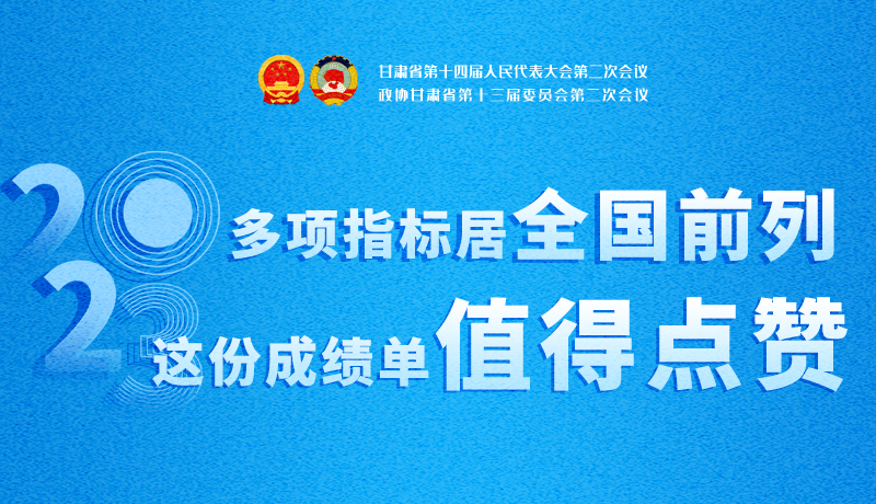 【聚焦2024甘肅兩會(huì)】3D海報(bào)|多項(xiàng)指標(biāo)居全國(guó)前列！甘肅這份成績(jī)單值得點(diǎn)贊