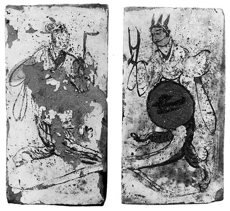 高臺(tái)縣博物館藏魏晉墓出土的女媧、伏羲畫像磚