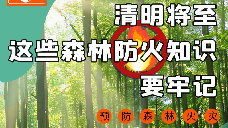 【甘快看】圖解|緊繃“安全弦”！清明，這些森林防火知識(shí)要牢記