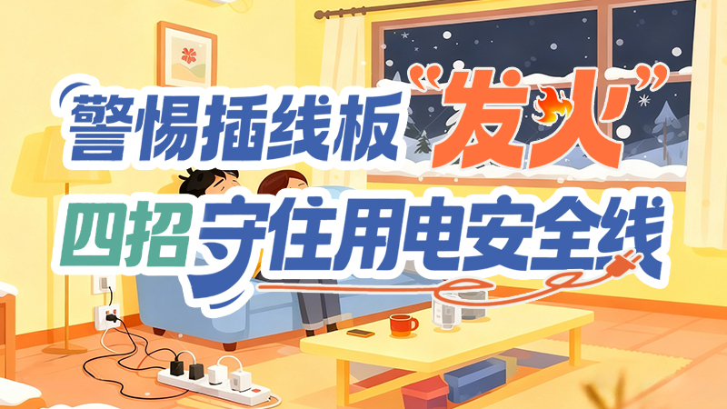 長(zhǎng)圖|警惕插線板“發(fā)火”！四招守住用電安全線